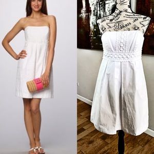 Lilly Pulitzer Bead and Lace Strapless Dress